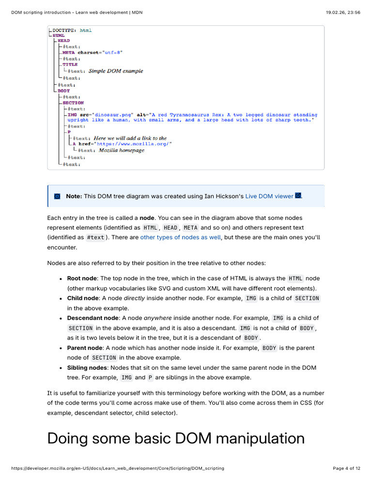 Doing Some Basic DOM Manipulation | PDF | Document Object Model | Web ...