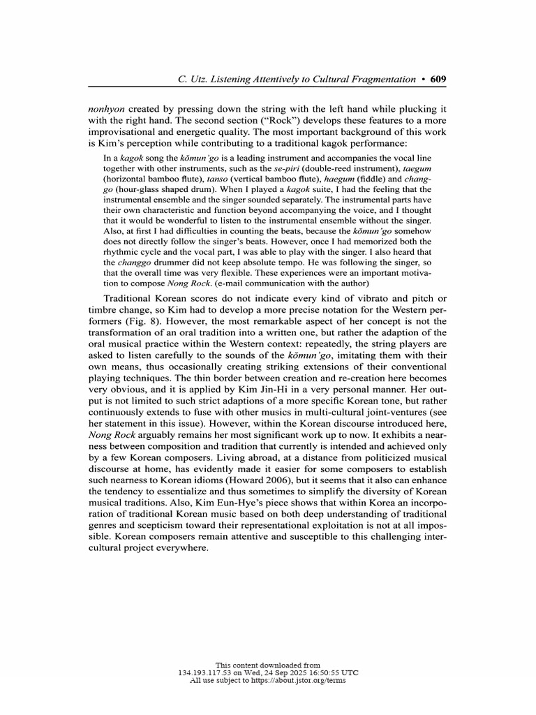 Utz ListeningAttentivelyCultural 2010 (Dragged) 5 | PDF | Singing ...