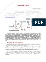 Testa Cristais e Filtros Cerâmicos