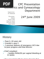 Download Placenta Praevia and Placenta Accreta by Nurul Fahmiza Tumiran SN100055866 doc pdf