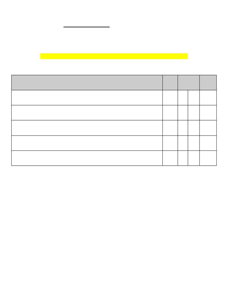 Situation Analysis (Criteria Sheet) 1a | PDF