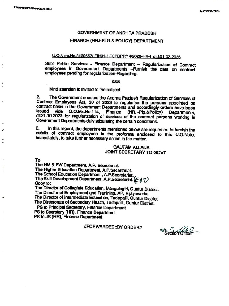 Finance Department U.o.note - No.3120557 | PDF