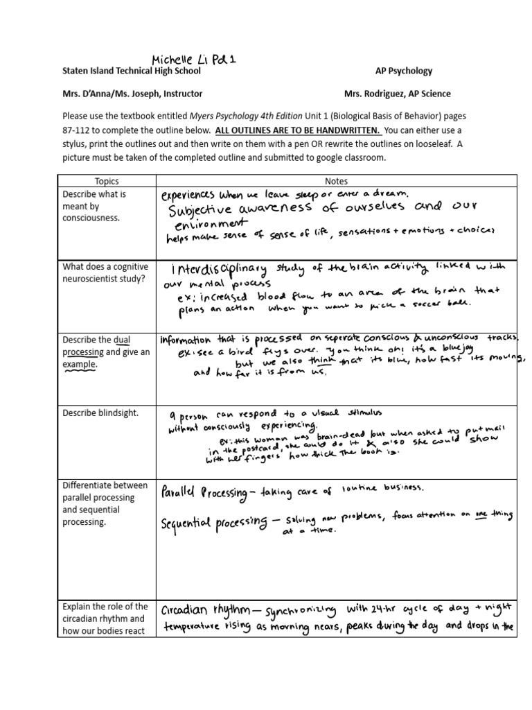 Kami Export - Michelle Li - Outline 9 - Sleeping and Dreaming | PDF