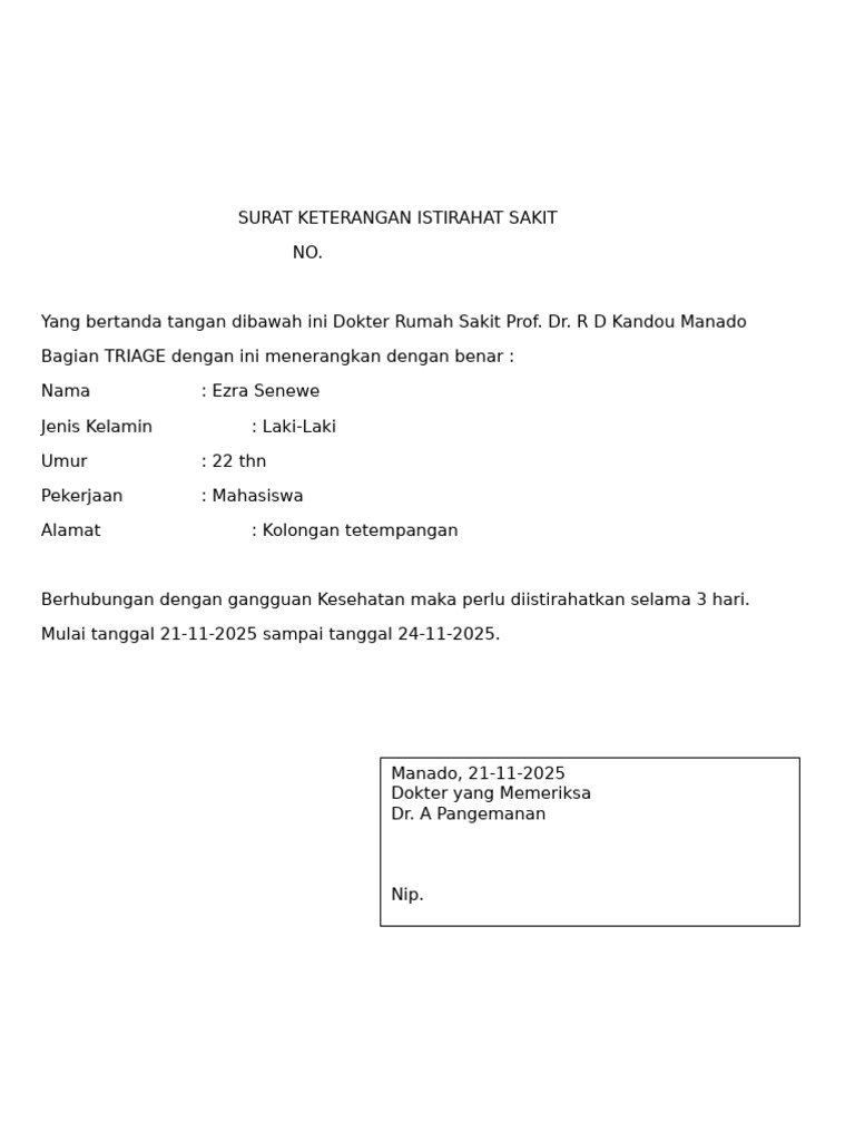 Format Surat Izin | PDF