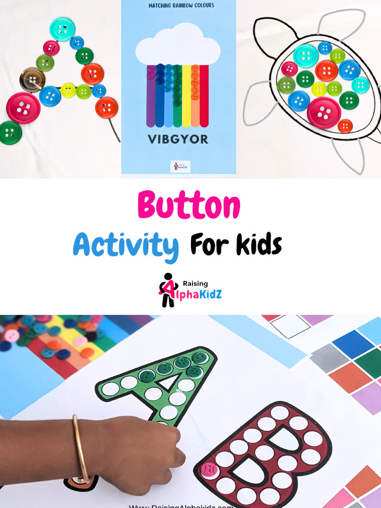 Button Activity Printables | PDF