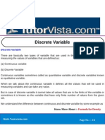 Discrete Variable