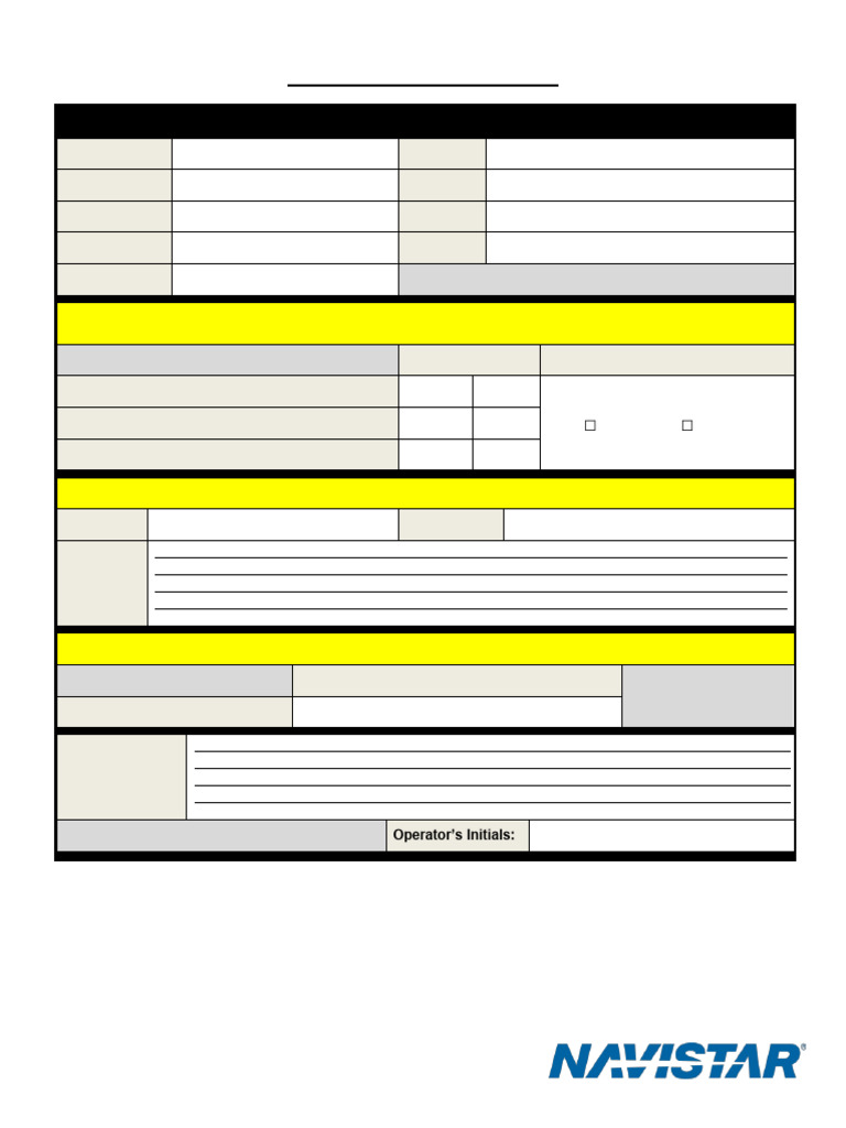 Diesel Particulate Filter Inspection and Cleaning Form | PDF