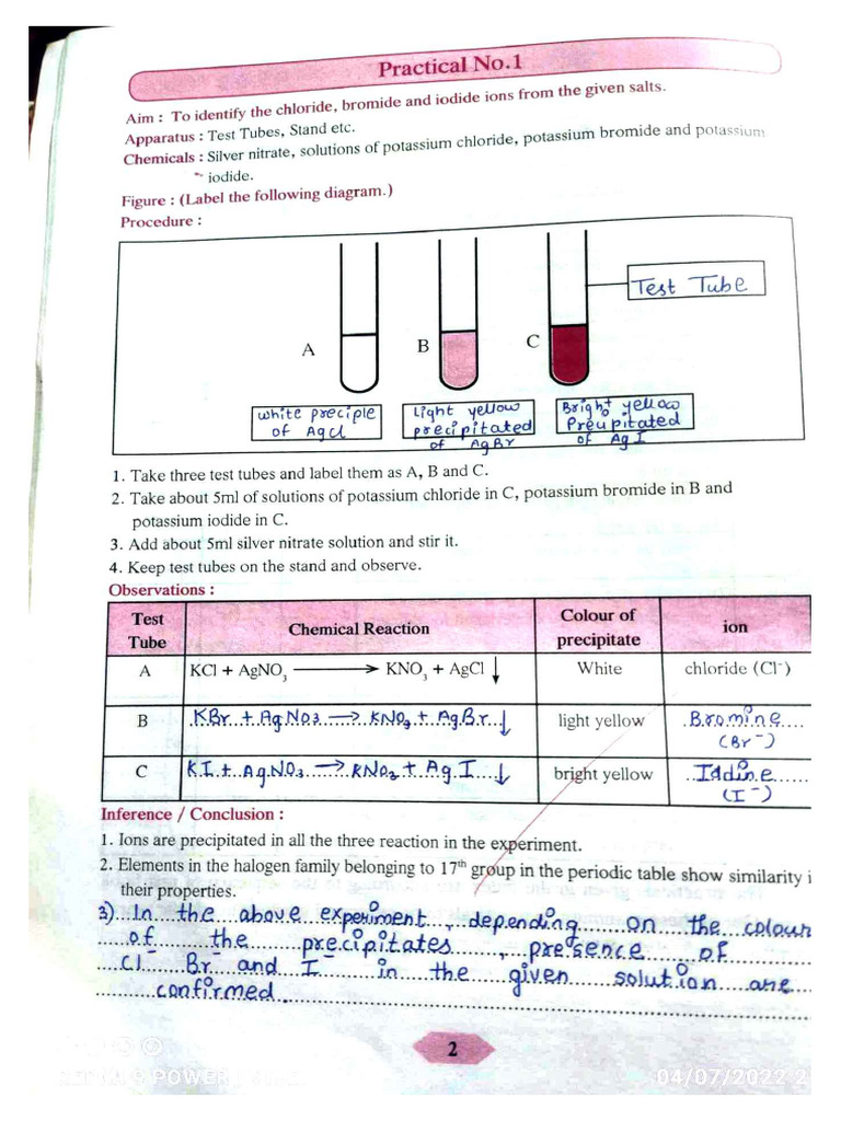 X Science I Practical | PDF