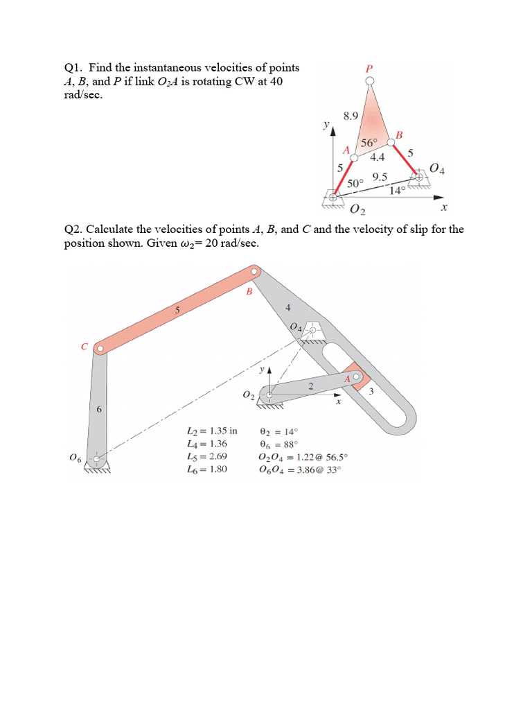 VelocityClassroomProblems 2 | PDF