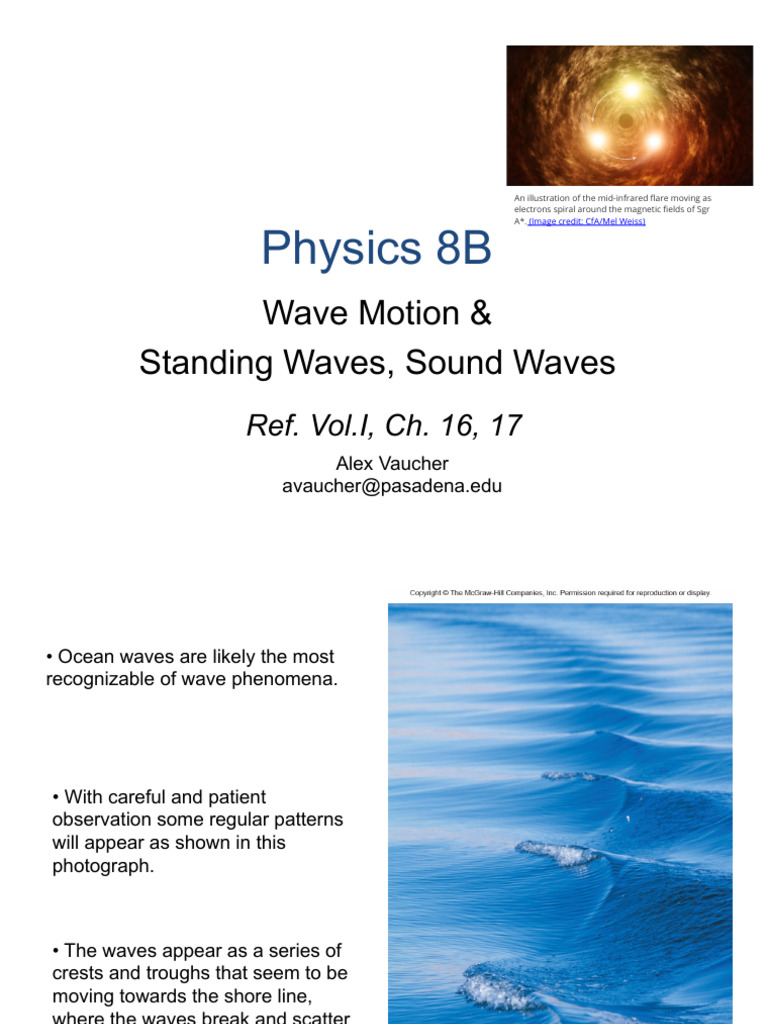 P8B - Week 2 Lecture 1 & 2 - Wave Motion & Standing Waves | PDF | Waves ...