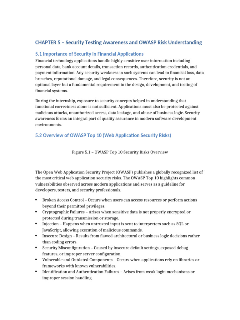 Chapter 5 Security Testing Awareness | PDF | Security | Computer Security