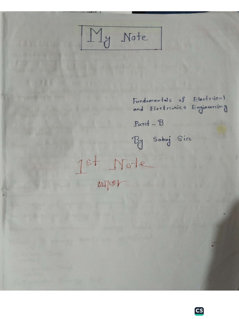 EEE Note (YT-LFT) | PDF