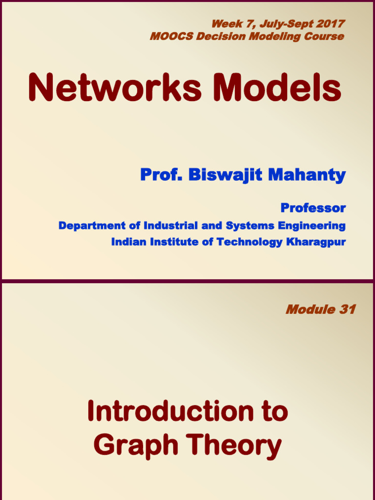 Networks1 25 | PDF | Vertex (Graph Theory) | Graph Theory