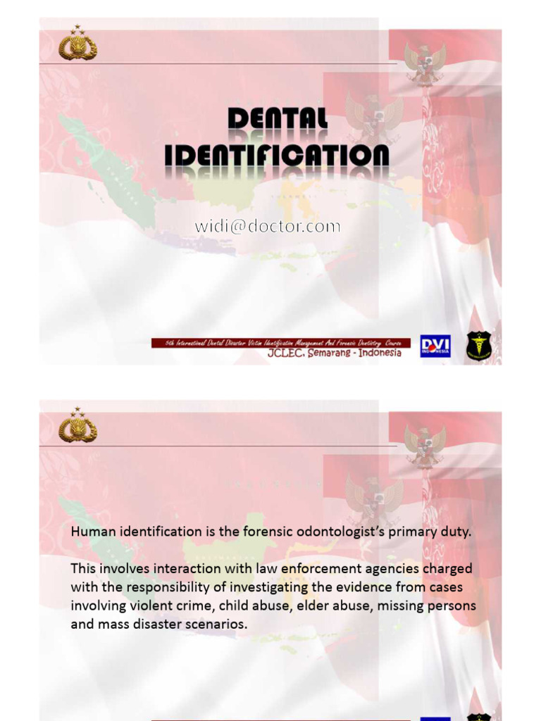 Dental Identification | PDF