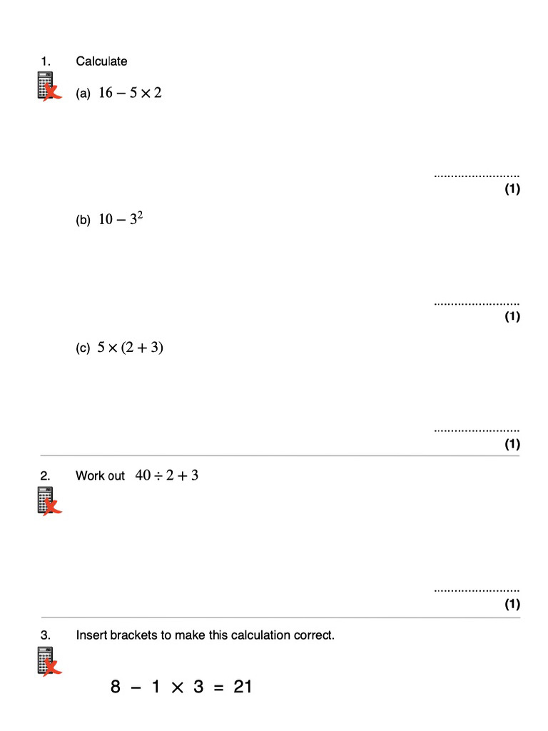 12 Bidmas Ws | PDF