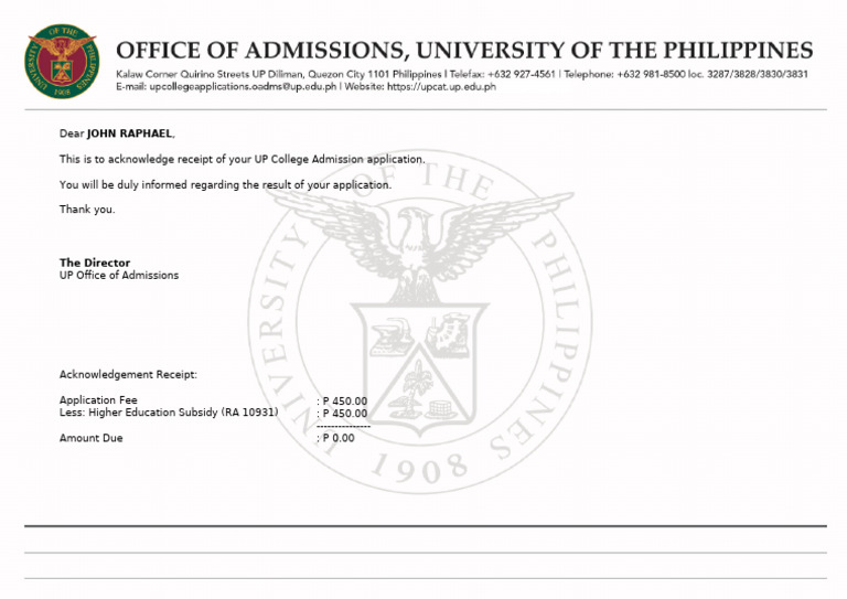 Upcat 2025 Ar 1251571783 | PDF