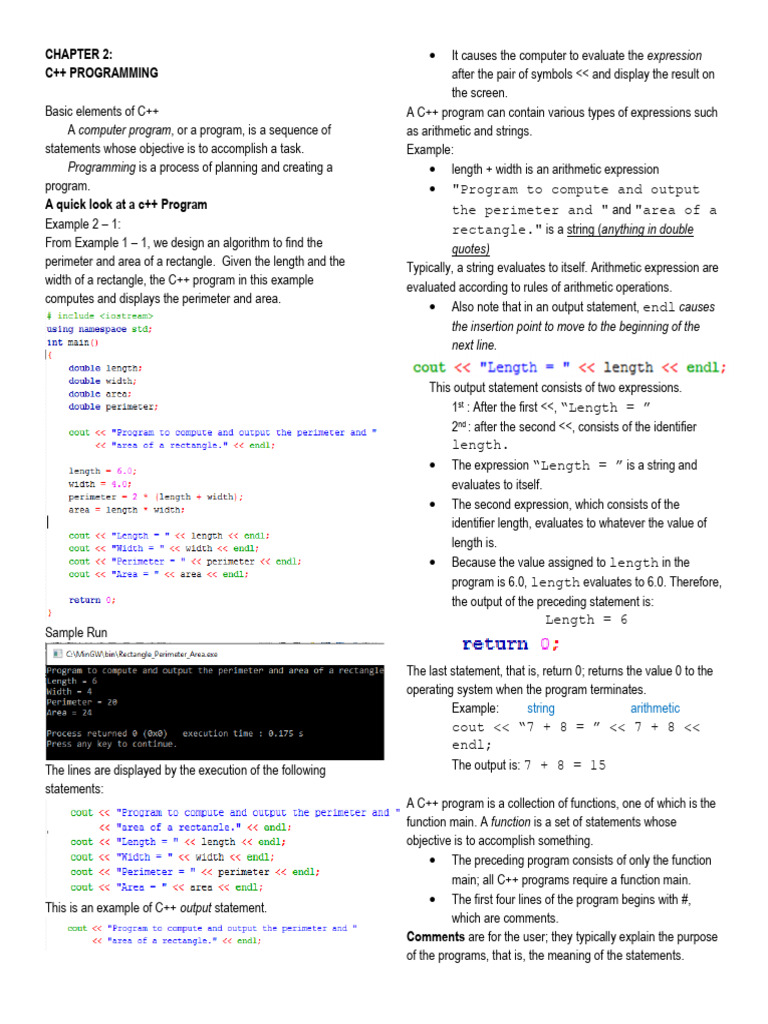 Week2 Basicelementsofc | PDF | C++ | Namespace
