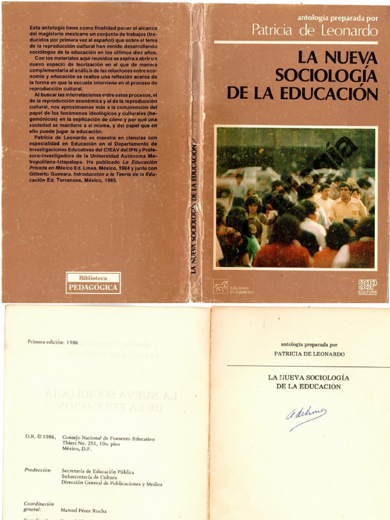 La Nueva Sociologia de La Educación | PDF
