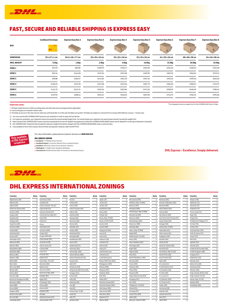 2025 - DHL Express Easy Brochure | PDF | Payments | Services (Economics)