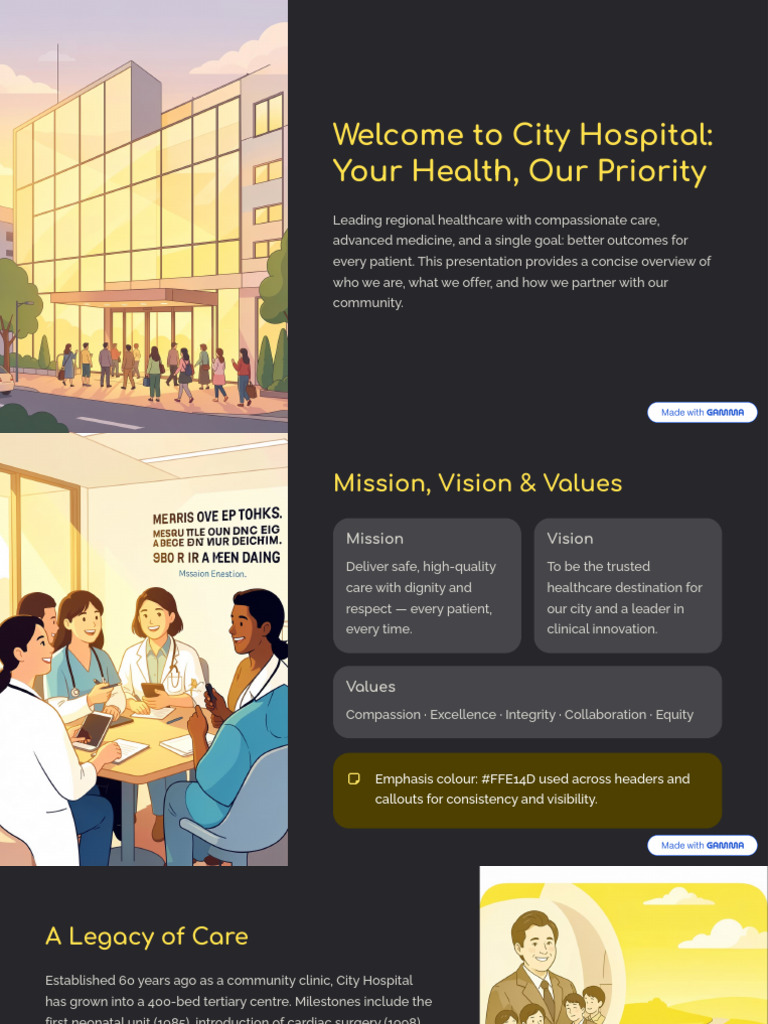 Welcome To City Hospital Your Health Our Priority | PDF | Hospital ...