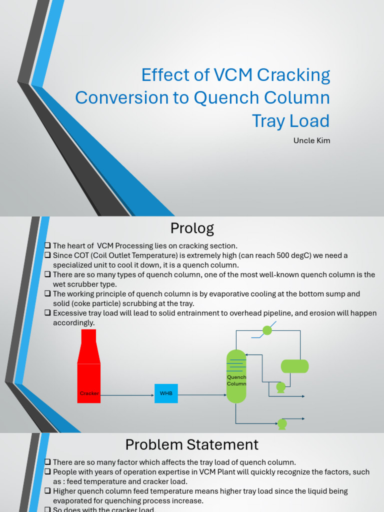 Cracking Conversion Vs Tray Load Quench Column | PDF | Cracking ...