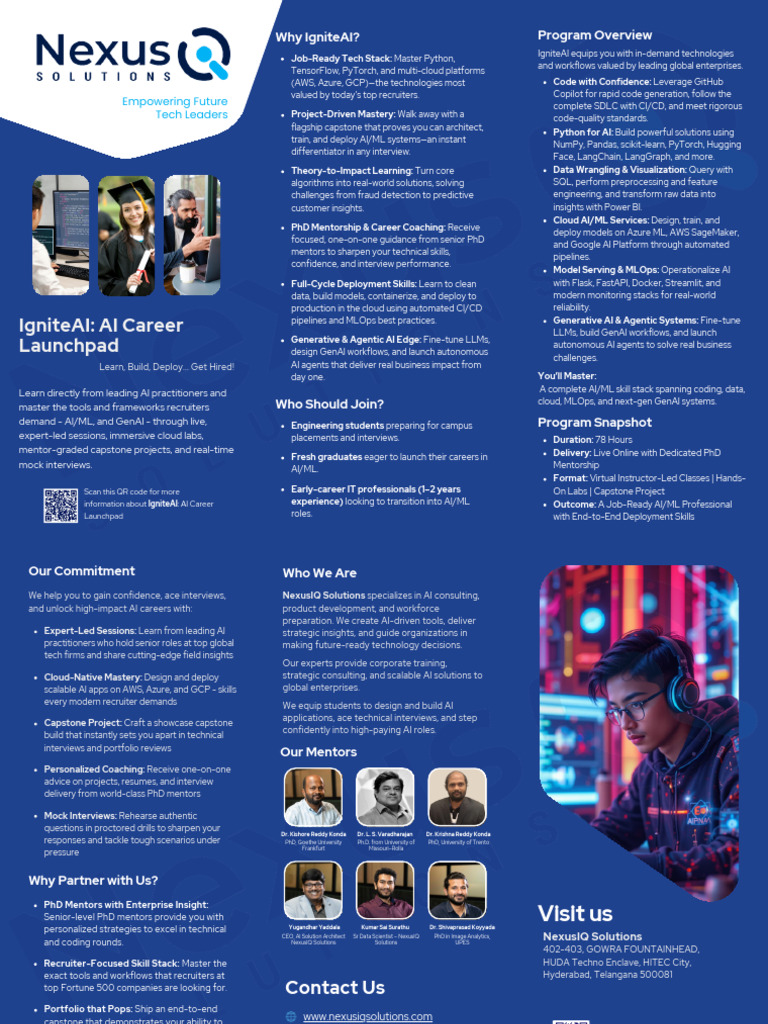 NexusIQ IgniteAI Brochure (4) New | PDF | Artificial Intelligence ...