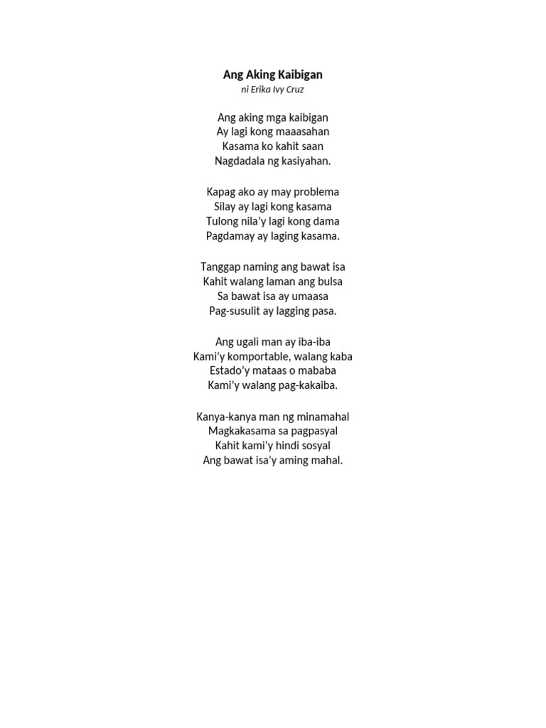Compilation of Poems (In Filipino) | PDF
