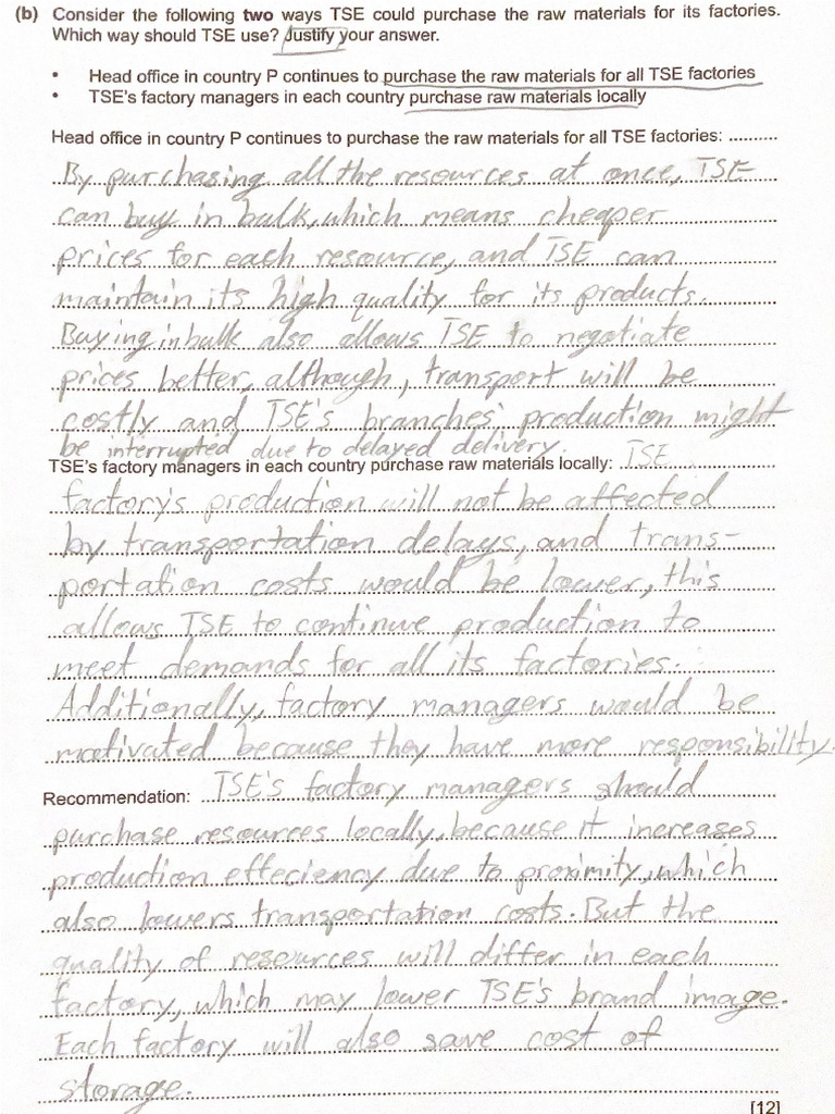 Claire's Business Studies Homework | PDF