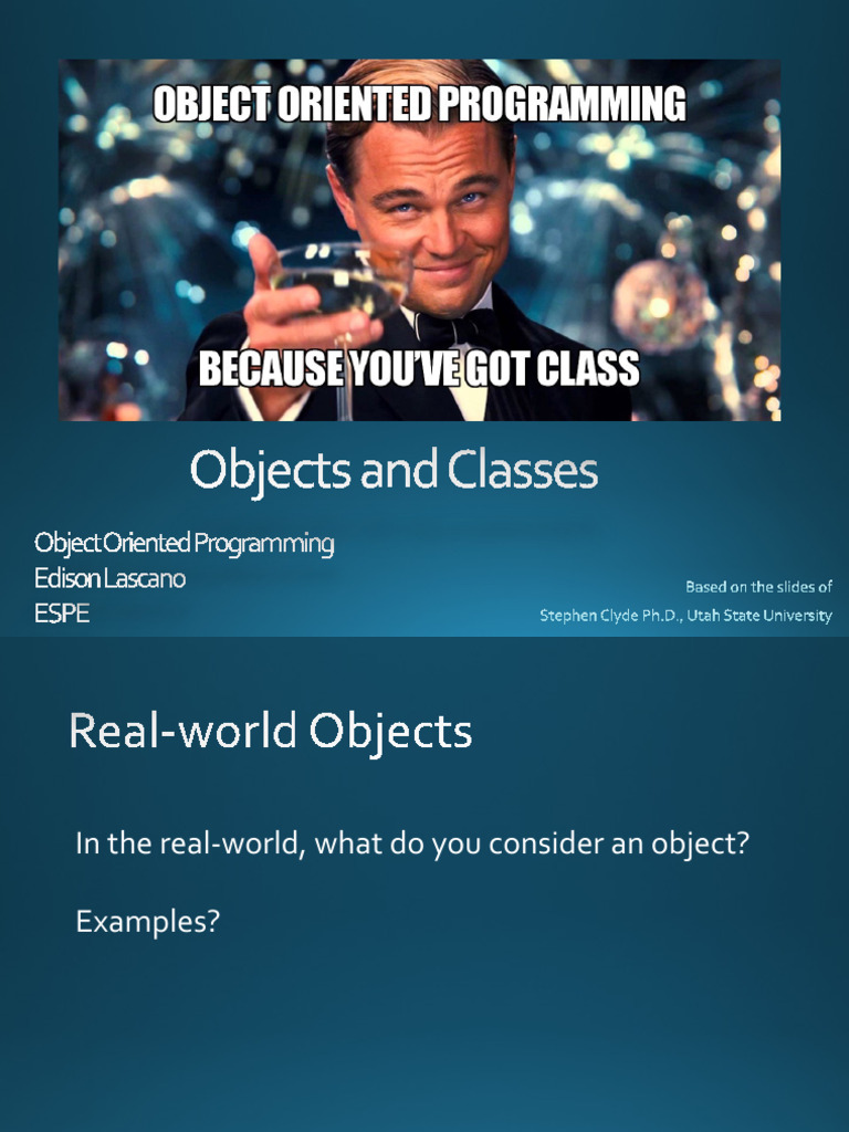 1.04 02 - Objects and Classes | PDF