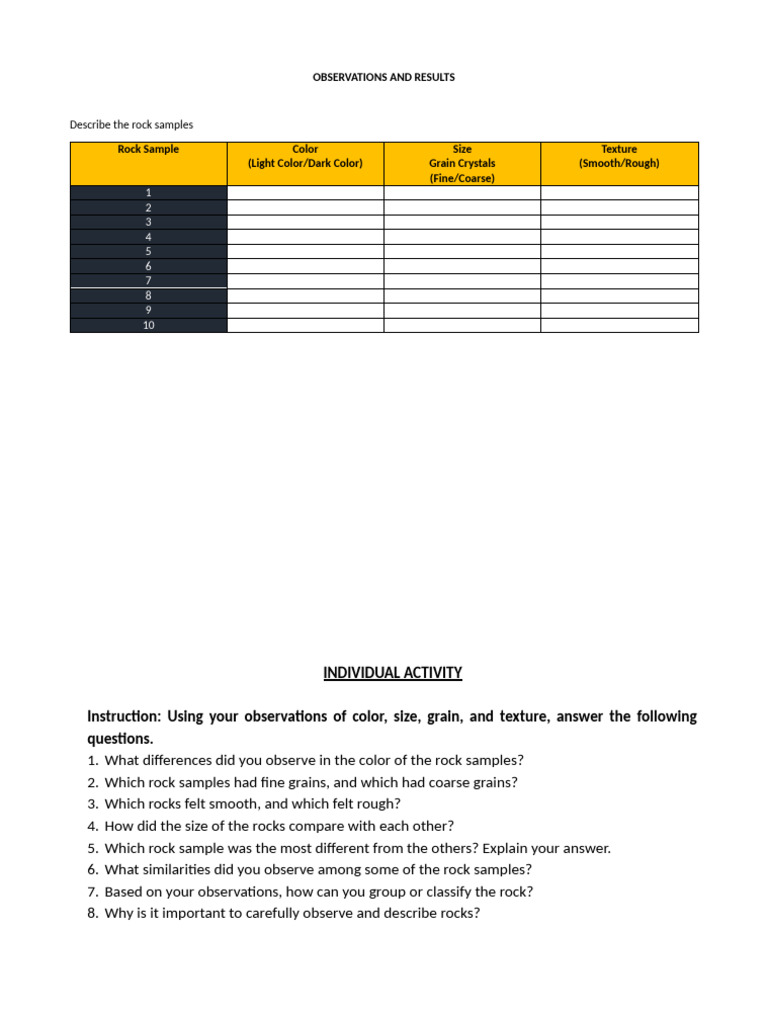 Group Activity For Grade 5 | PDF