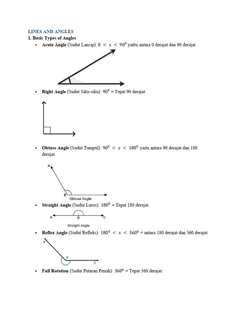 Lines and Angles | PDF