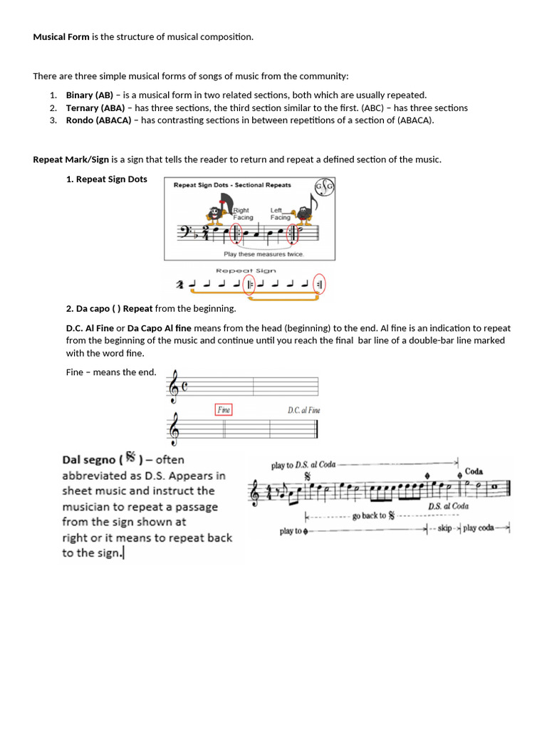 Musical Form | PDF