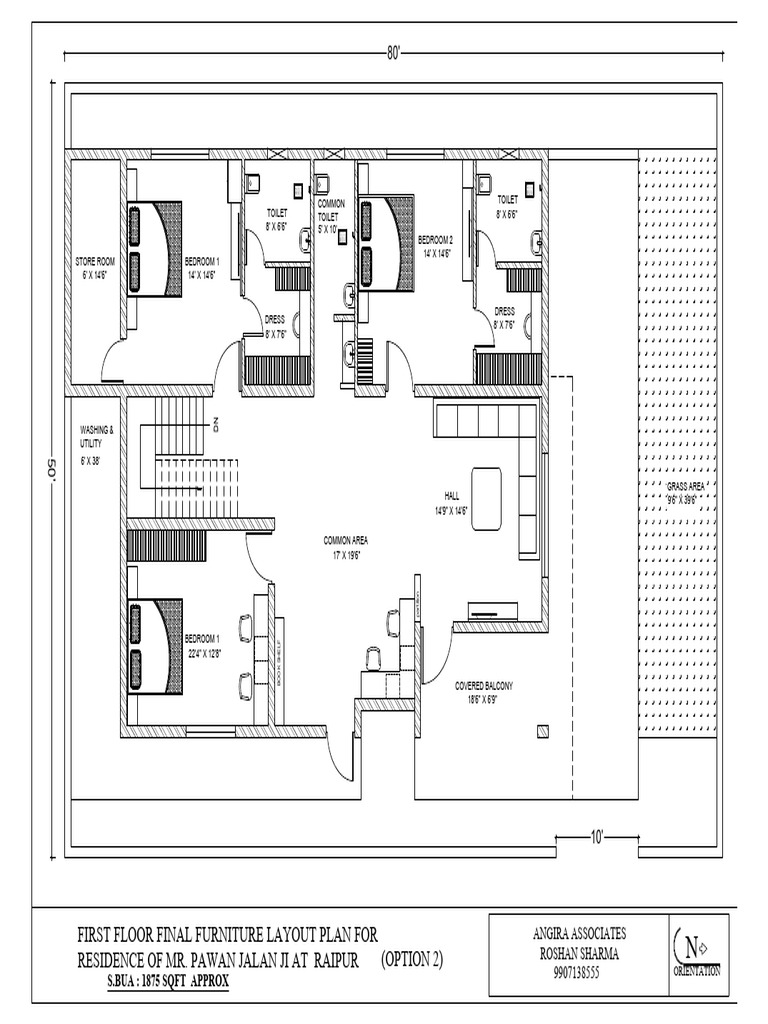 First Floor Final Layout Plan | PDF | Home | Interior Design