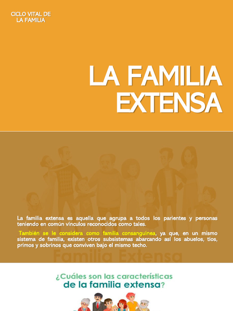Clase 8 CVF La Familia Extensa | PDF | Familia | Vejez