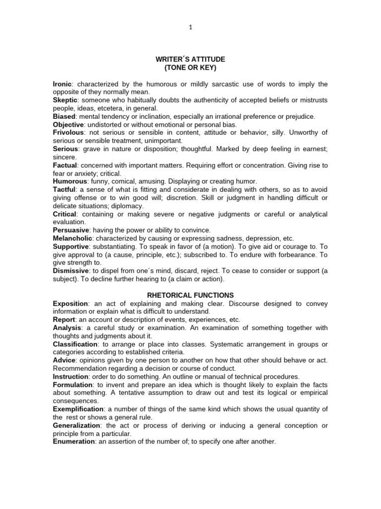 Writer Attitude and Others | PDF | Inference | Attitude (Psychology)