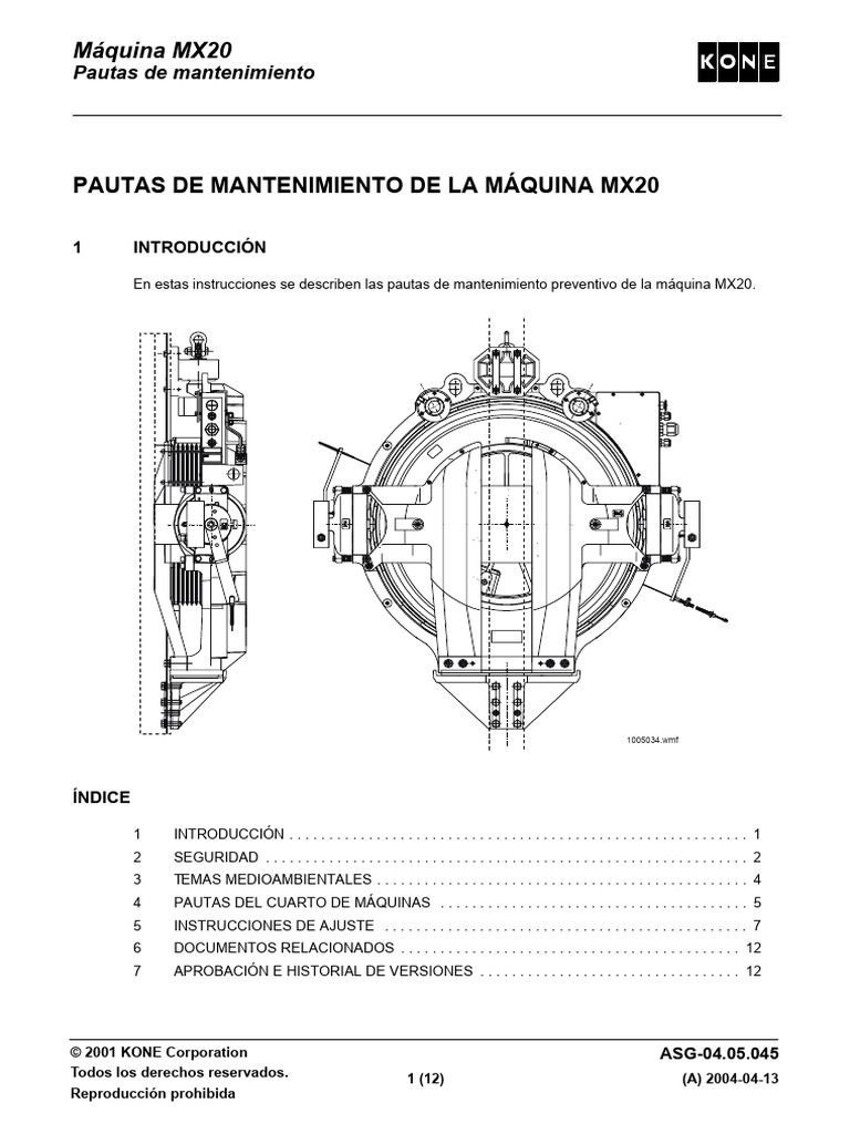 MX20 Spanish | PDF | Ascensor | Tuerca (Hardware)