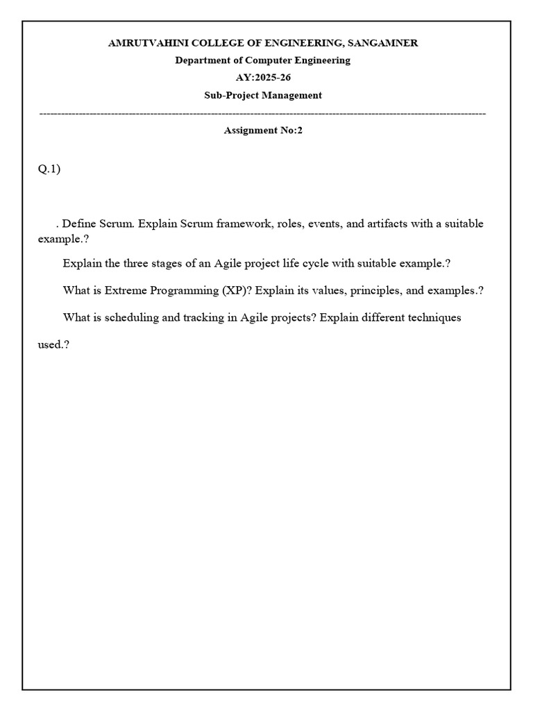 PM Assignment2 | PDF