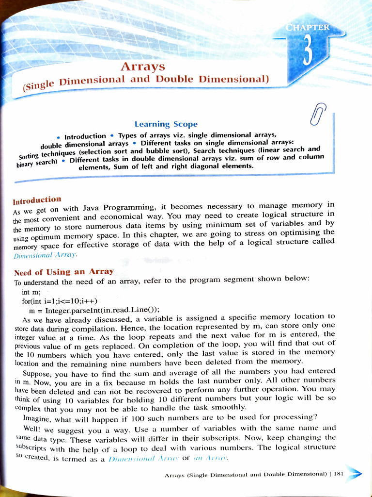 Arrays X STD | PDF