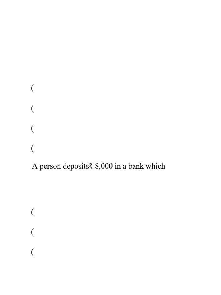 Simple Interest Question Bank | PDF | Interest | Chess Theory