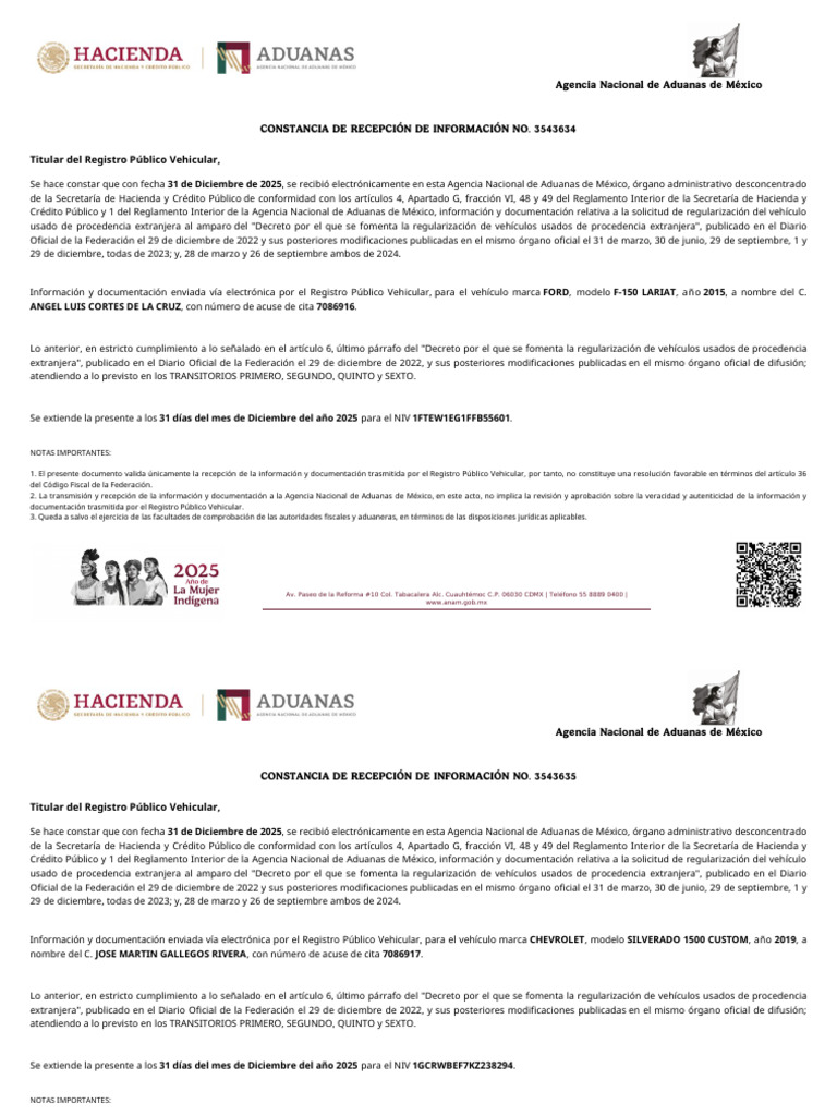 Anam 2 Partes | PDF | aduana | México