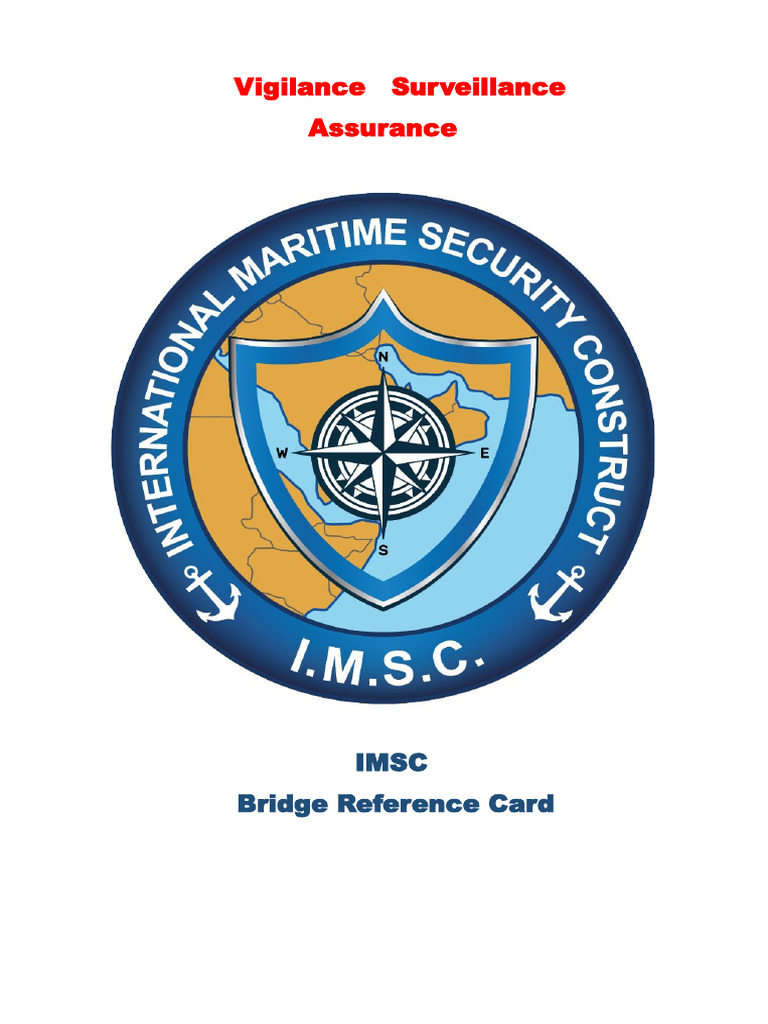 IMSC Bridge Reference Cards | PDF | Naval Mine | Ships