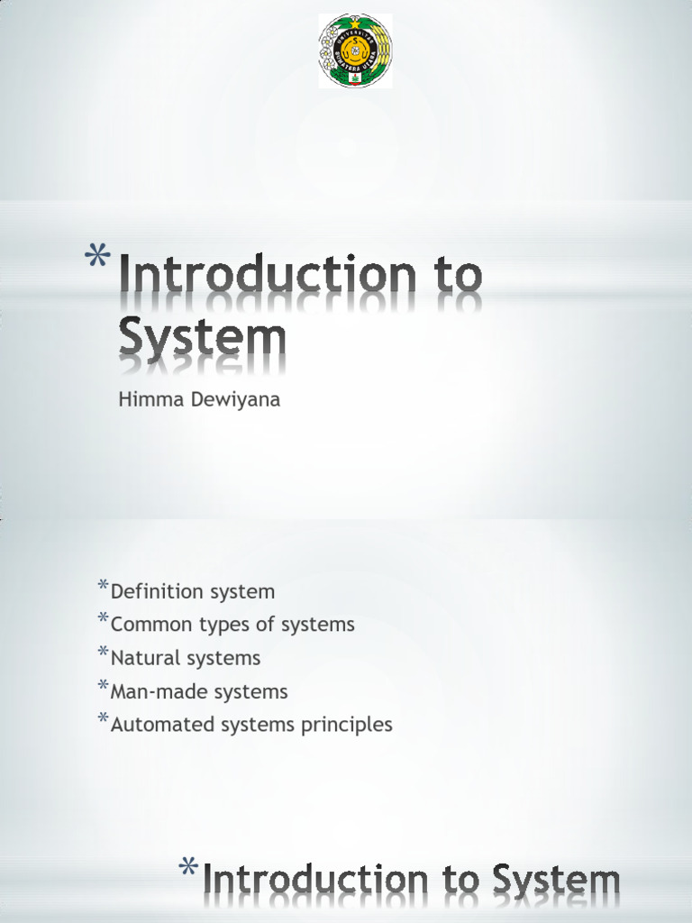 1-Introduction To System | PDF | System | Data