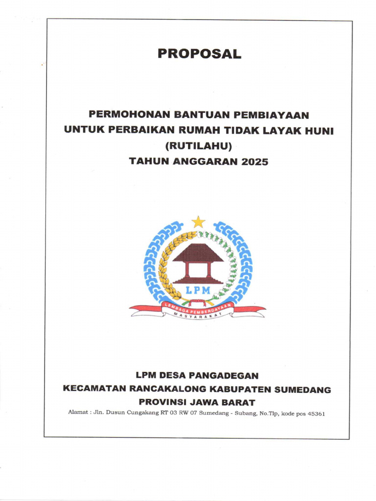 Proposal Rutilahu 2024 | PDF