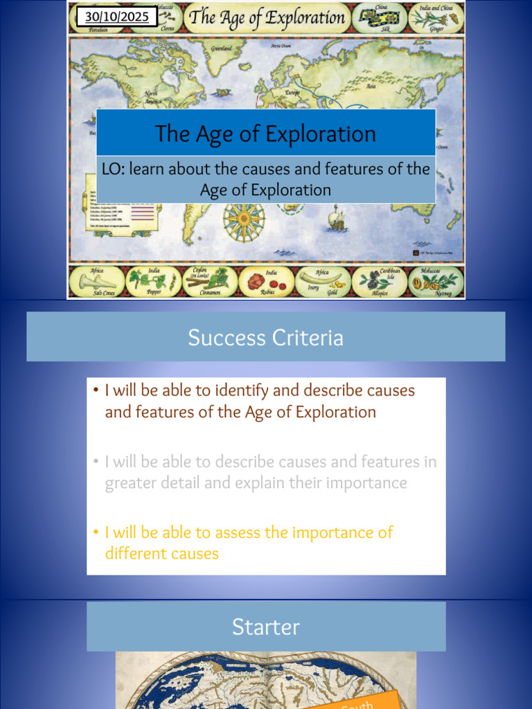 The Age of Exploration Lesson | PDF | Age Of Discovery | Sail
