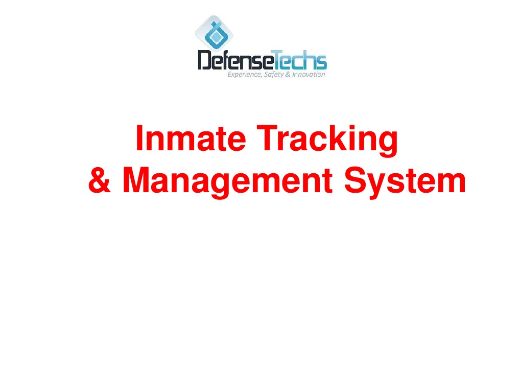 Inmate Tracking & Management System PDF Computing Information