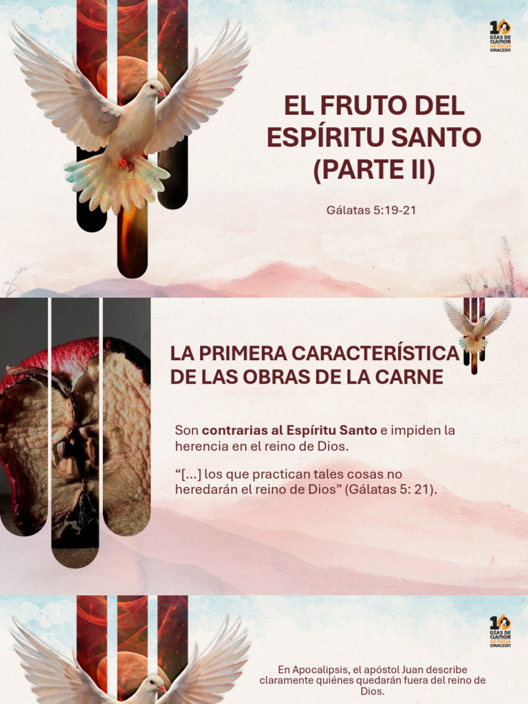 El Fruto Del Espíritu Santo (Parte II) | PDF | Pecado | espíritu Santo