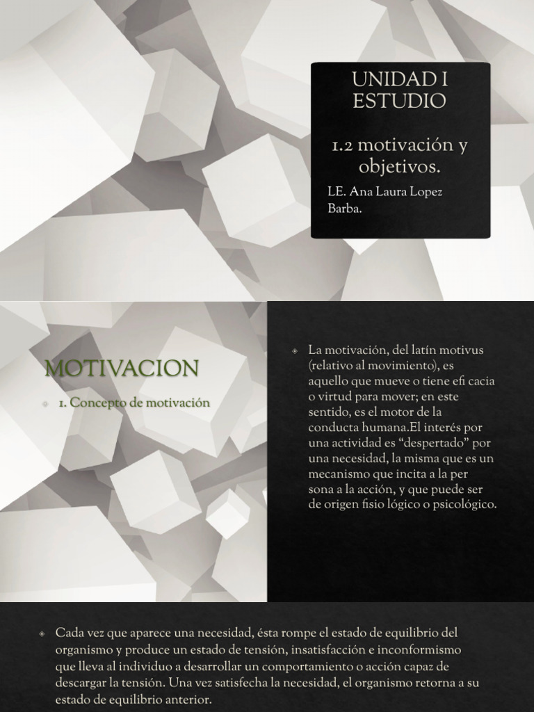 1.2 La Motivacion | PDF | Motivacional | Motivación