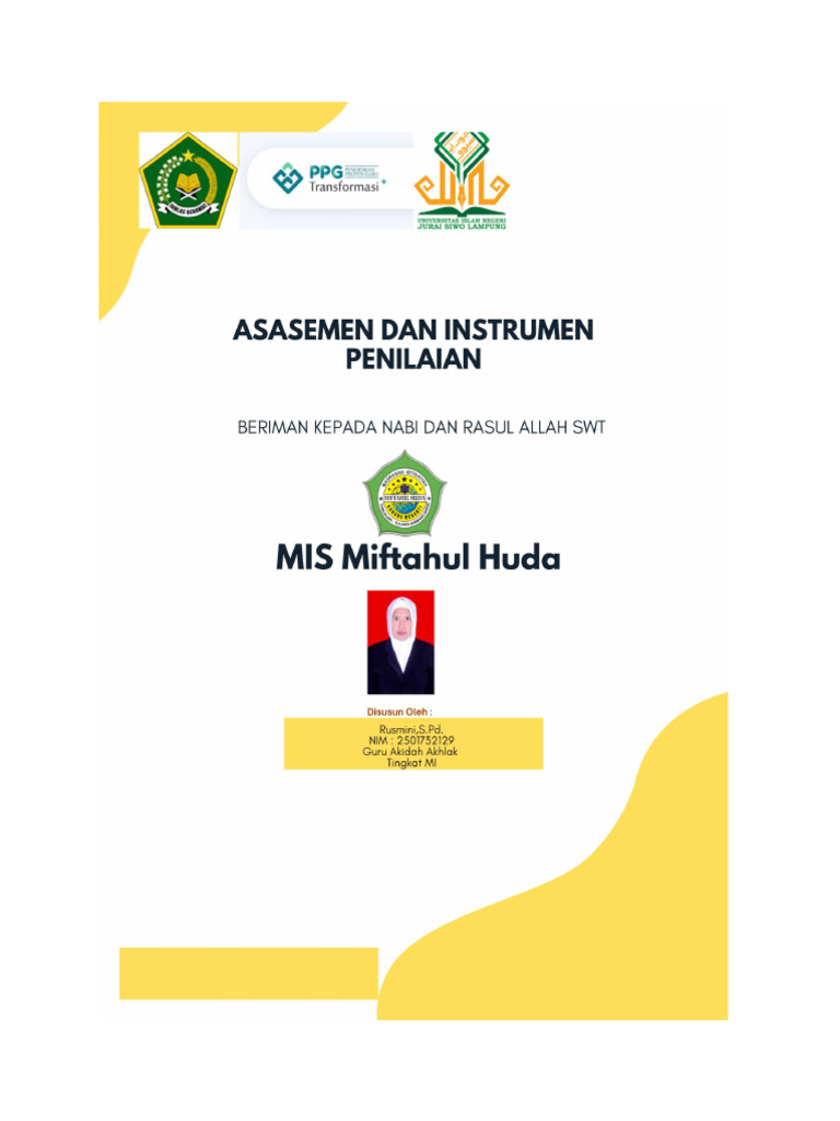 Asesmen Dan Instrumen Penilaian | PDF