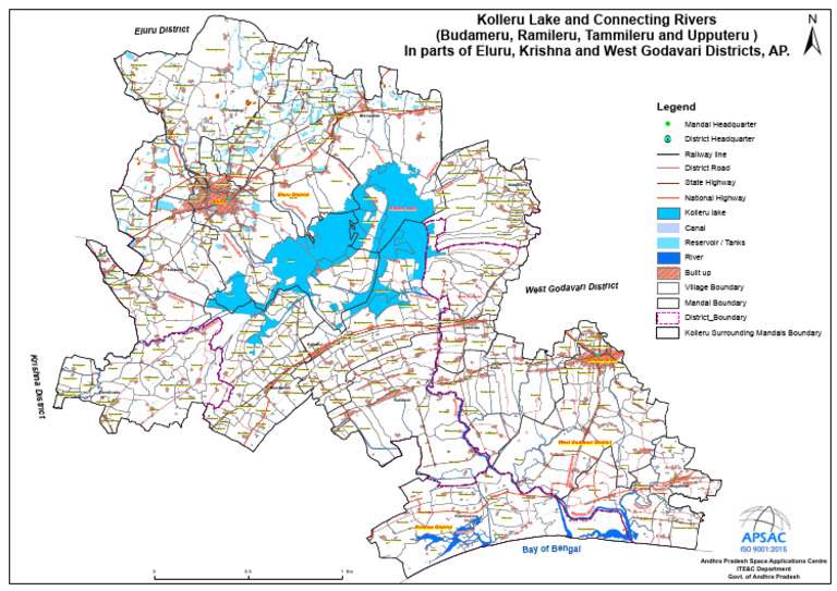 Kolleru Lake and Connecting Rivers | PDF