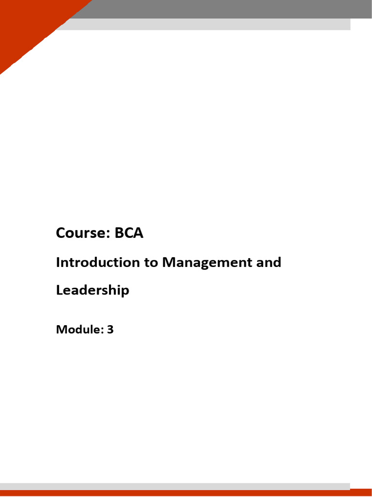 SLM - Module 3 - Introduction To Management and Leadership Docx 34323 ...